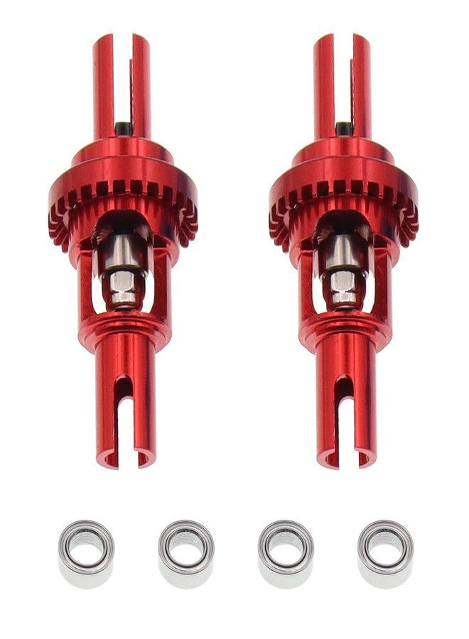 Treehobby 2PCS Metal Ball Differential Gear Compatible with WLtoys 1/28 K989 K969 K979 K999 P929 P939 RC Car Upgrades Parts(Red) - Image 1